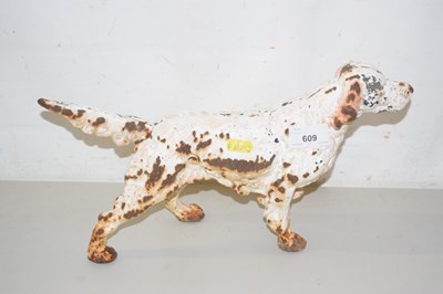 Lot 609 - A cast iron model of an English Setter