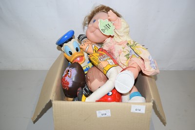 Lot 614 - Box of various assorted children's toys