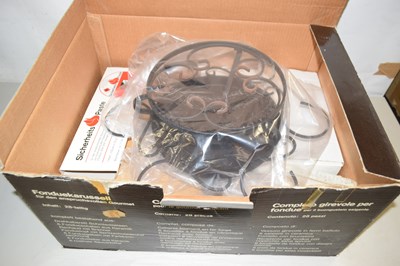 Lot 615 - A fondue set