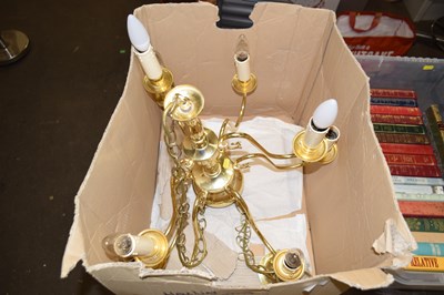 Lot 617 - A modern Dutch style nine branch chandelier