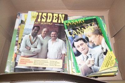 Lot 632 - Box of Norwich City Football programs and...