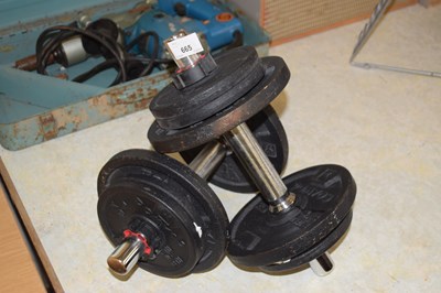 Lot 665 - Pair of dumbbells