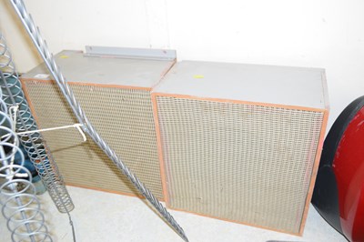 Lot 667 - A pair of Axiom 301 speakers in homemade cabinet