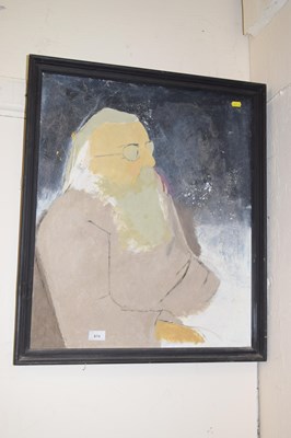Lot 674 - Diana Aitchison, abstract portrait study, oil...