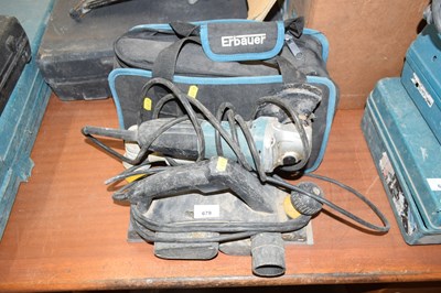 Lot 679 - A Erbauer electric planer together with a...