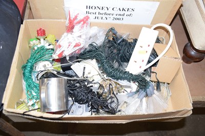 Lot 683 - A box of various decorative Christmas lights