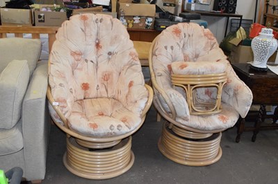 Lot 721 - A pair of conservatory chairs and matching...