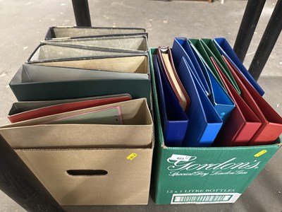 Lot 623 - Two boxes of folders