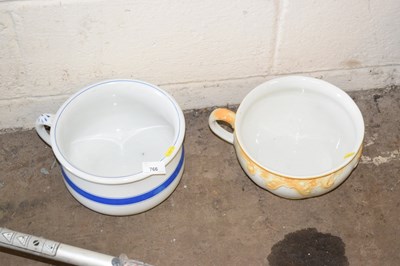 Lot 766 - Two chamber pots
