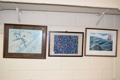 Lot 767 - Mixed Lot: Three coloured prints, McPhail...