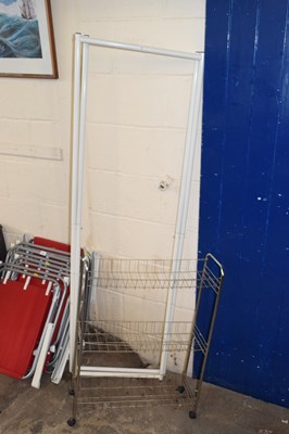 Lot 770 - A vegetable rack and a folding stand