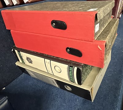 Lot 405 - Four box files containing a range of various...