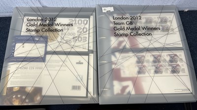 Lot 408 - Two Albums London 2012 Team GB Gold Medal...