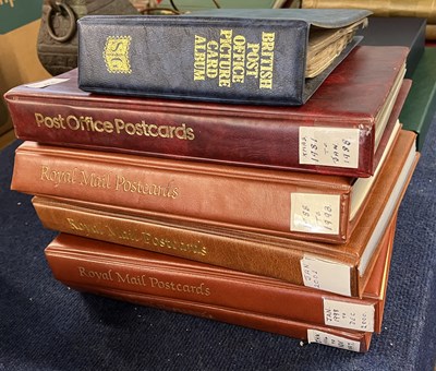 Lot 414 - Royal Mail postcards - five large albums and...