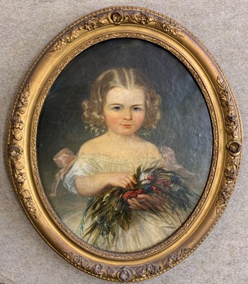 Lot 18 - British School, circa 19th century, portrait...