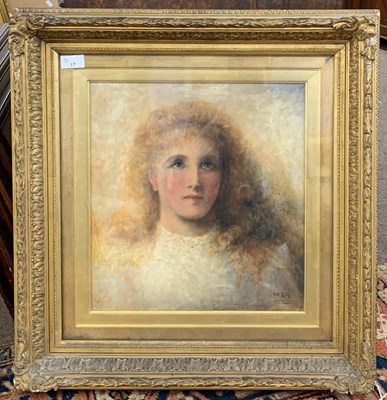 Lot 17 - 19th / early 20th century, half bust portrait...