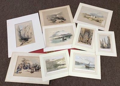 Lot 8 - After David Roberts (1796-1864), Folder of 9...