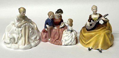 Lot 260 - Royal Doulton Figures: Bedtime Story, Joanne and Symphony
