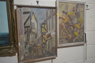 Lot 222 - Two modern oil on board framed Pictures