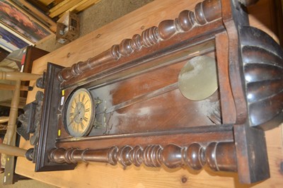 Lot 225 - Mahongany cased C19th Vienna Wall Clock (a/f)