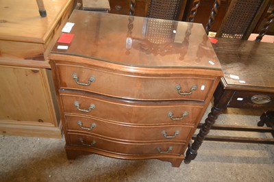 Lot 227 - Small repriduction serpentine Chest of Drawers