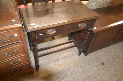 Lot 228 - Oak barley twist Side Table