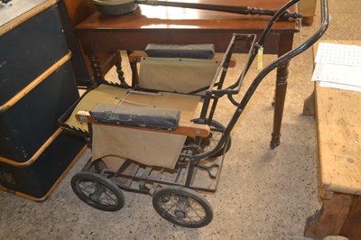 Lot 232 - Ealy-mid C20th folding Invalid Chair
