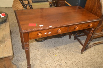 Lot 235 - Mahogany twin-drawer Hall Table