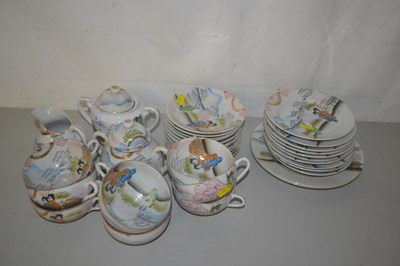 Lot 8 - Qty Japanese poecelain teawares, cups, saucers...