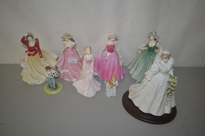 Lot 13 - A collection of various Doulton figurines and...