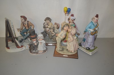 Lot 14 - Qty of clown figures and other figure by Armani