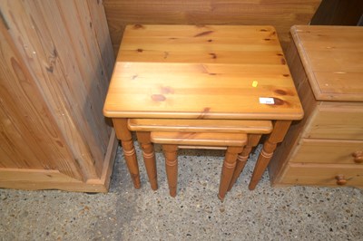 Lot 264 - Nest of three pine Tables