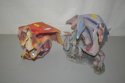 Lot 19 - Resin model of a large mythical creature like...