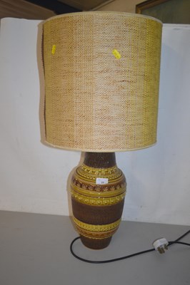 Lot 25 - Ceramic table lamp with shade