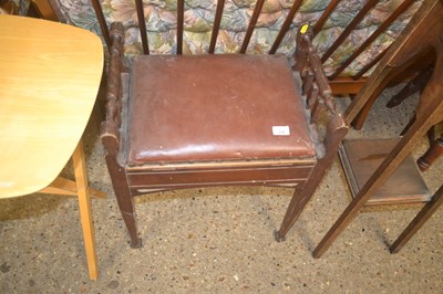 Lot 276 - Upholstered Piano Stool