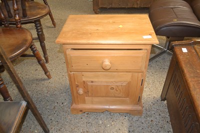 Lot 283 - Modern pine Bedside Cabinet