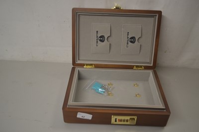 Lot 42 - Small briefcase key cuboard