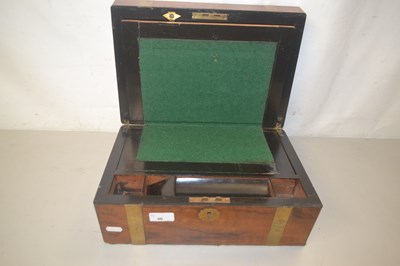 Lot 46 - 19th century brass bound writing slope
