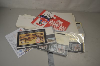 Lot 47 - Box file containing a qty of stamps etc