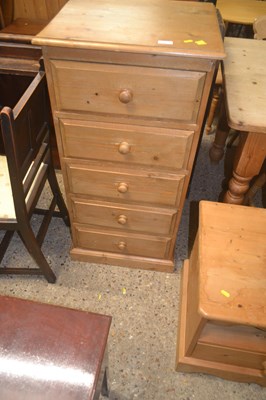 Lot 297 - Modern pine upright Chest of Drawers