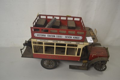 Lot 57 - Model of an early 20th century London bus