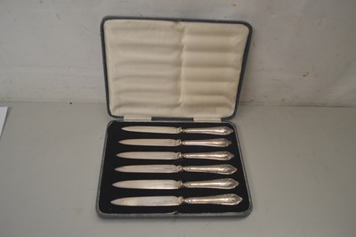 Lot 79 - Box of silver plated knives