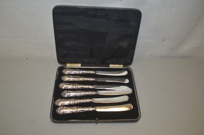 Lot 80 - Box of silver plated knives
