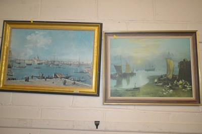 Lot 332 - Two large framed Prints