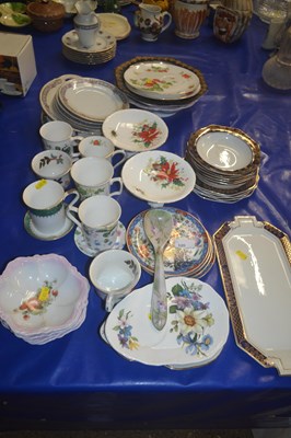 Lot 120 - Qty of china wares, plates bowls cups etc
