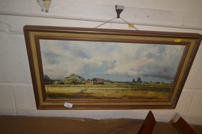 Lot 345 - Indistinctly signed oil on board, country...