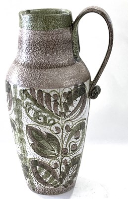 Lot 248 - Large Denby ware jug with strap handle,...