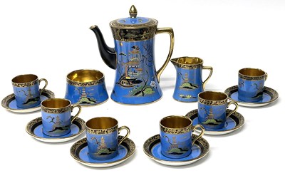 Lot 255 - Carlton Ware coffee set comprising, coffee pot,...
