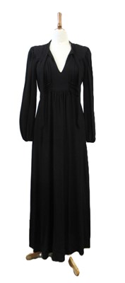 Lot 53 - Ossie Clark for Radley: a black dress with V...