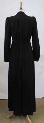Lot 53 - Ossie Clark for Radley: a black dress with V...
